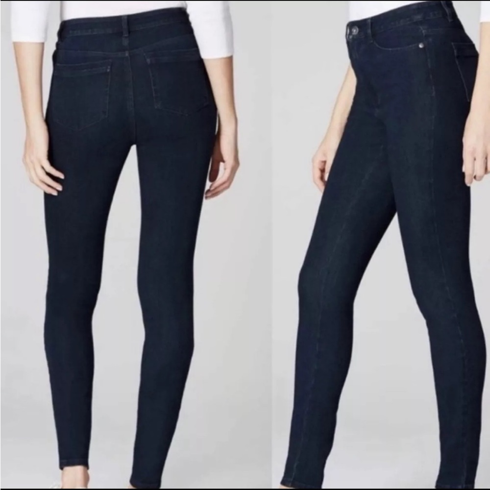 J. Jill Denim Premium Flex High Rise Leggings Dark Wash